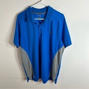Reebok Blue Polo Shirt XL Men’s Short Sleeve Golf Career Work